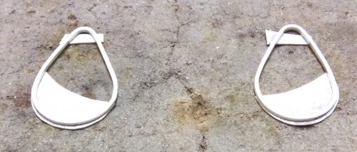 Judy Larson's Design Process with 3 Earrings - , Wire Jewelry Design, Design, Place a scrap piece of sheet metal